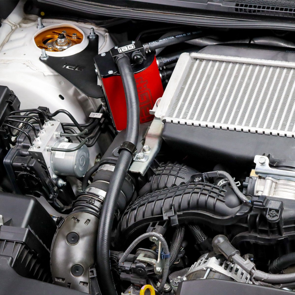 IAG Performance V3 Street Series Air / Oil Separator (AOS) Wrinkle Red 2022-2024 WRX - IAG-ENG-7183RD - Subimods.com