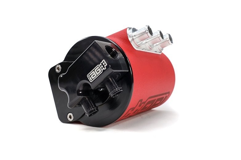 IAG Performance V3 Street Series Air / Oil Separator (AOS) Wrinkle Red 2022-2024 WRX - IAG-ENG-7183RD - Subimods.com
