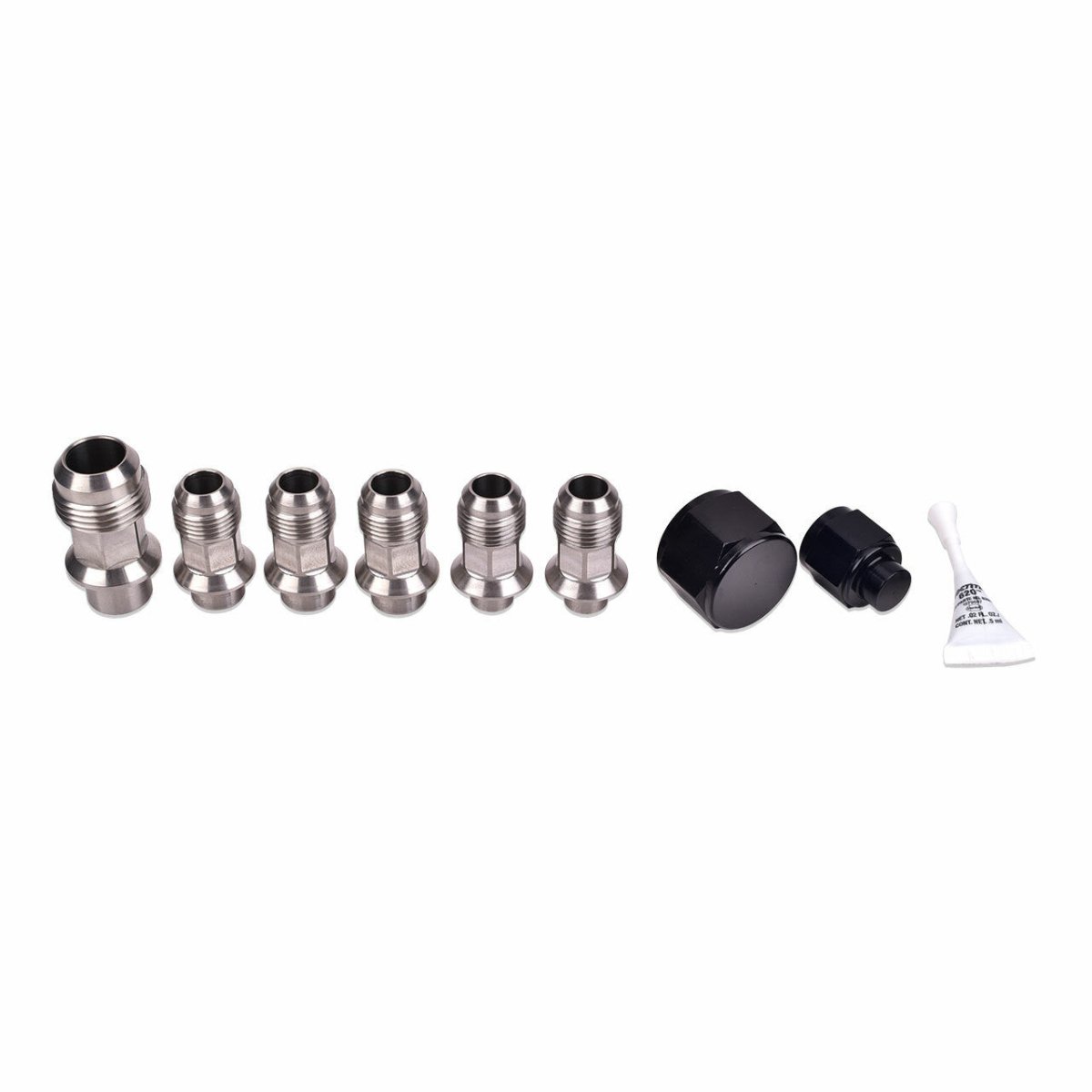 IAG Stainless Steel AN Breather Fitting Set 2006 - 2014 WRX / 2004 - 2021 STI - IAG - ENG - 7301 - Subimods.com