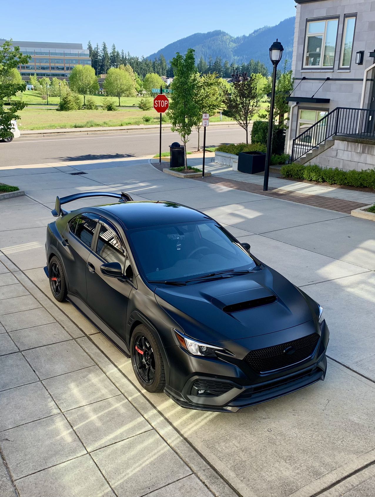 JDMuscle 22-25 WRX Spoiler - Concept S Style Paint Matched / Gloss Black / ABS