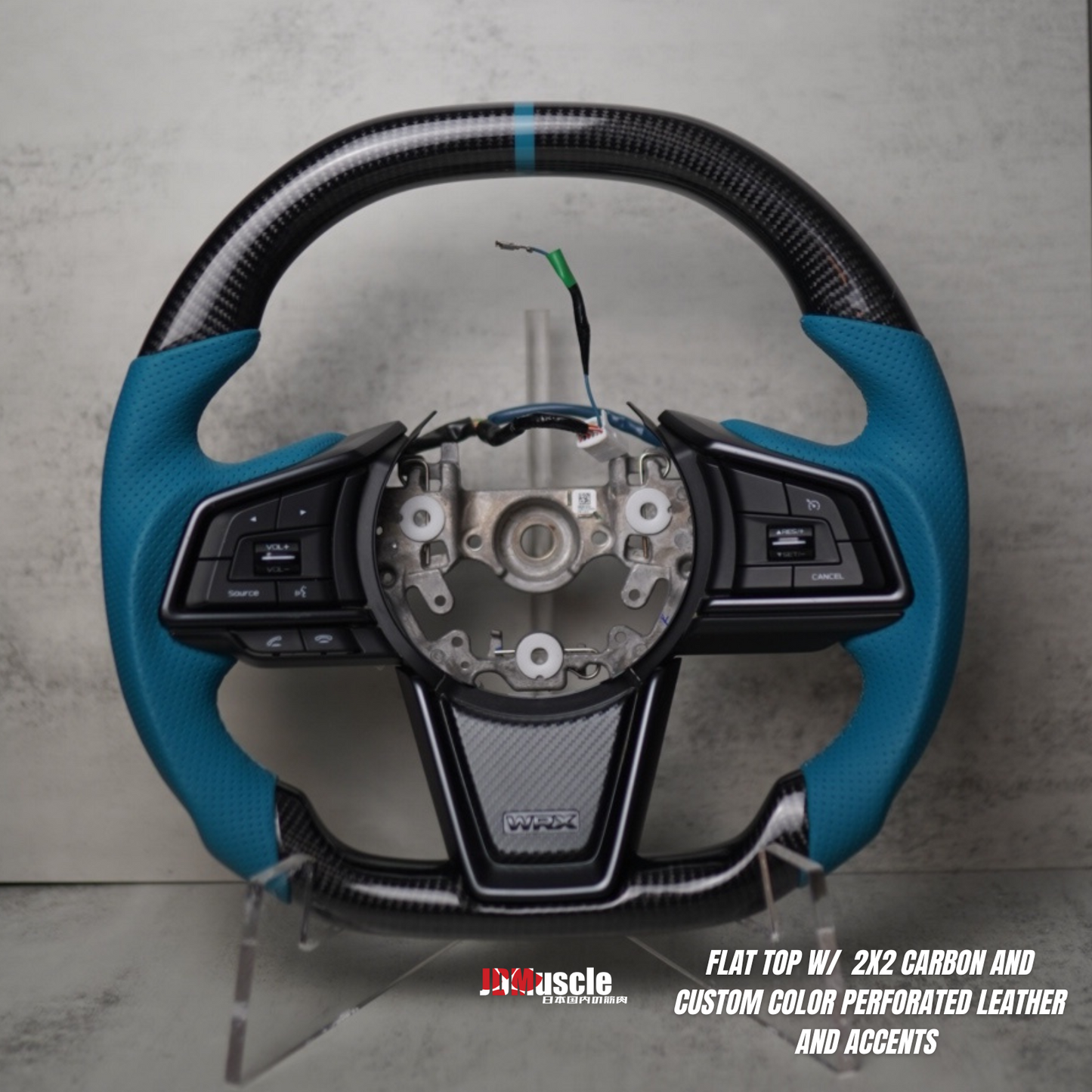 JDMuscle 22-25 WRX Custom Steering Wheel compatible w/ MT and CVT | Carbon Fiber / Painted / Alcantara / Leather / Forged / Honey Comb / LED