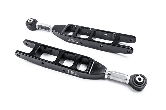 ISC 08-25 WRX / 08-21 STI / 09-13 FXT / 13-22 BRZ V3 Black Rear Adjustable Control Arms | S012-CA-V3B