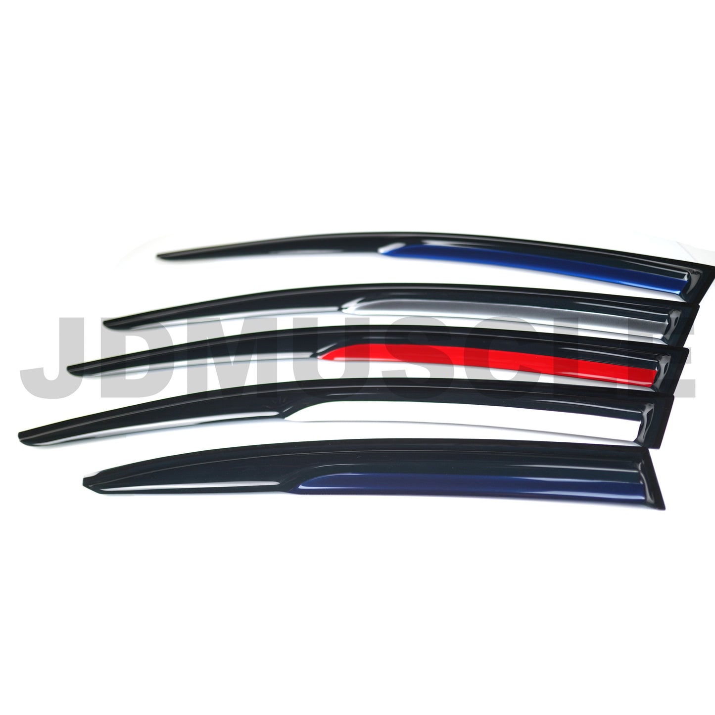 JDMuscle 15-21 WRX/STI Rain Guard V2 with Color Accent