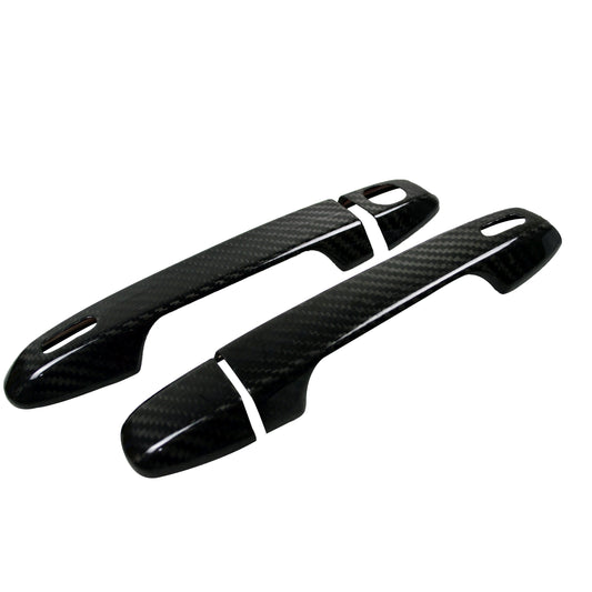 JDMuscle Tanso Carbon Fiber Door Handle Covers - FR-S/BRZ | JDM-GT86-DH-CF