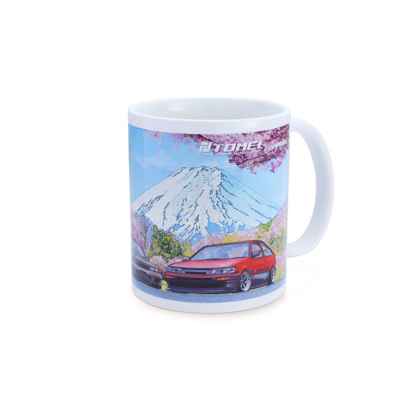 MUG WHITE GDB/BNR32/AE86 CHERRY BLOSSOM Mt.FUJI