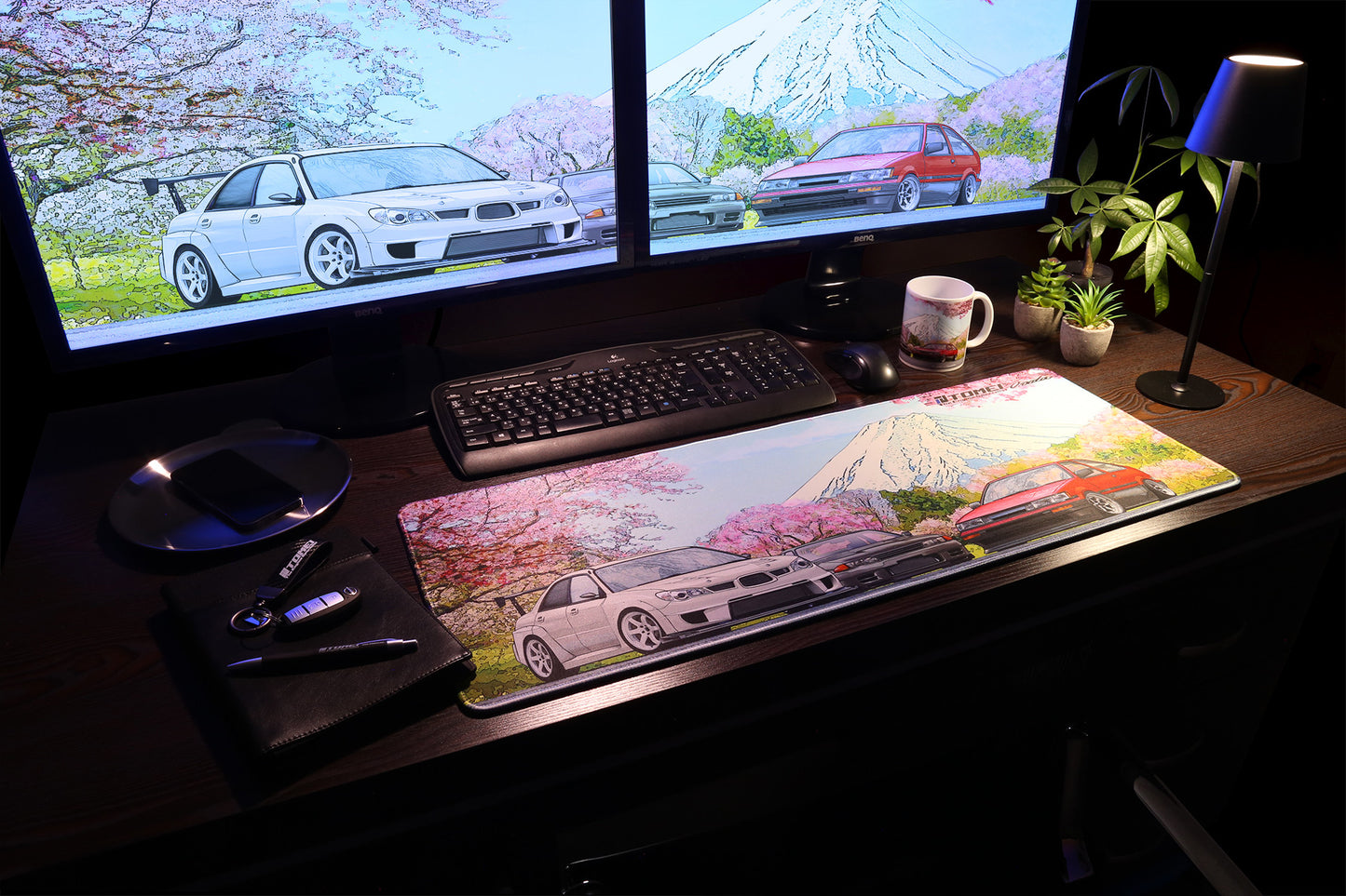MUG WHITE GDB/BNR32/AE86 CHERRY BLOSSOM Mt.FUJI