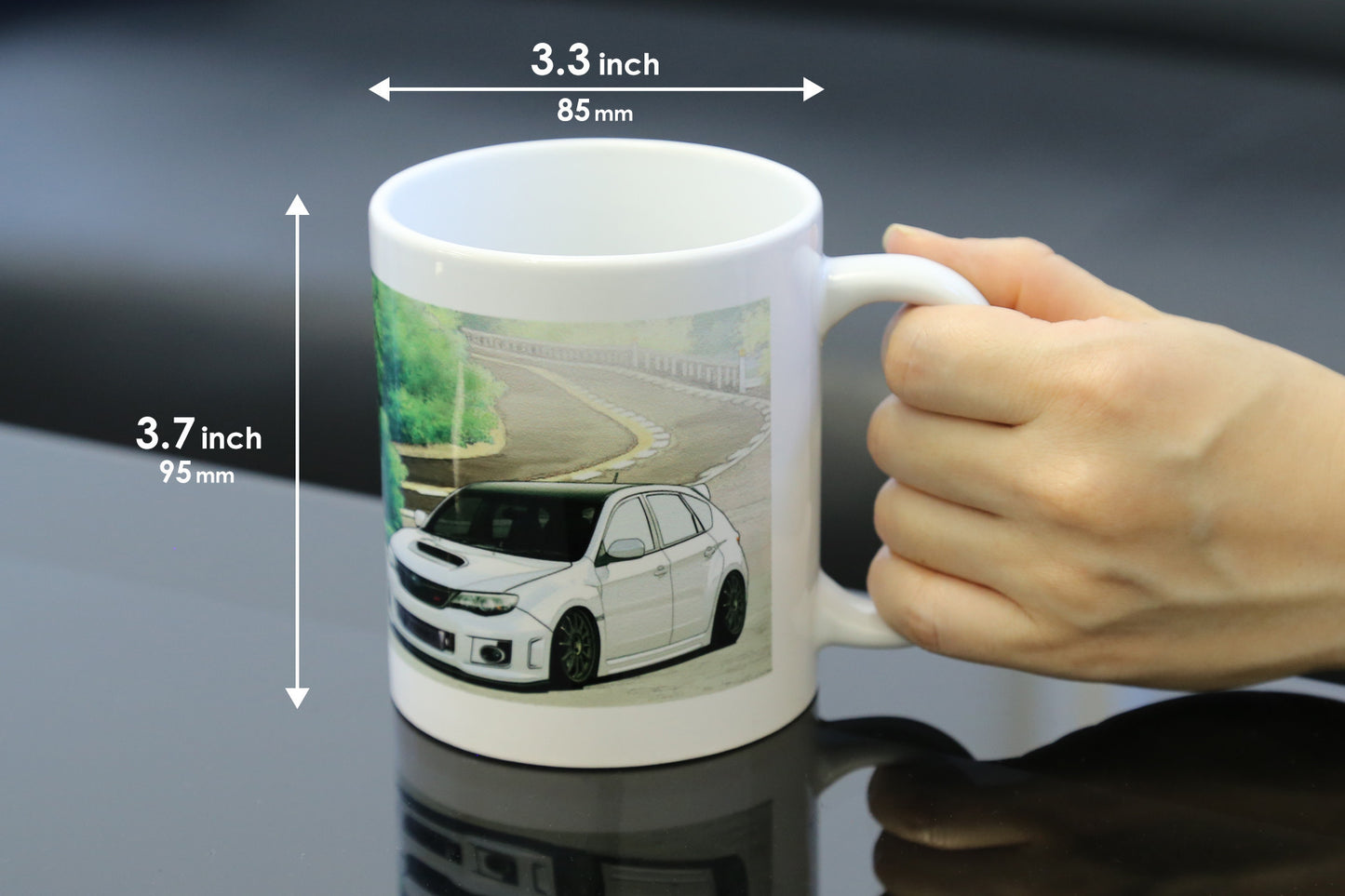 MUG WHITE S13/FC3S/AE86 90'S TUNING SHOP JAPAN