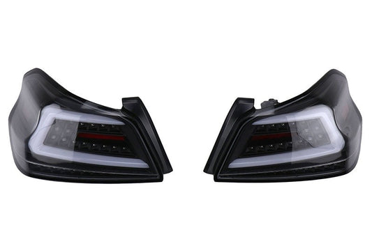 Spec-D Sequential Tail Lights Black Housing w/ Clear Lens 2015-2021 WRX / 2015-2021 STI