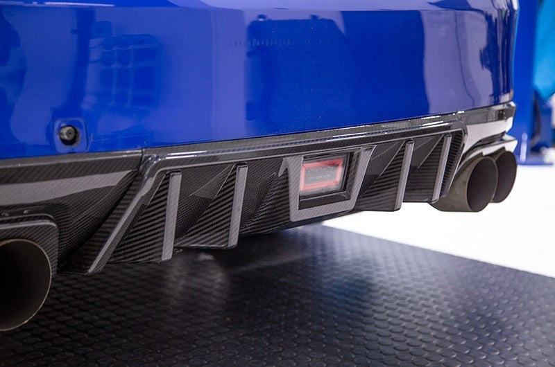 OLM LE Dry Carbon Fiber Rear Diffuser - 2015-2021 Subaru WRX / STI
