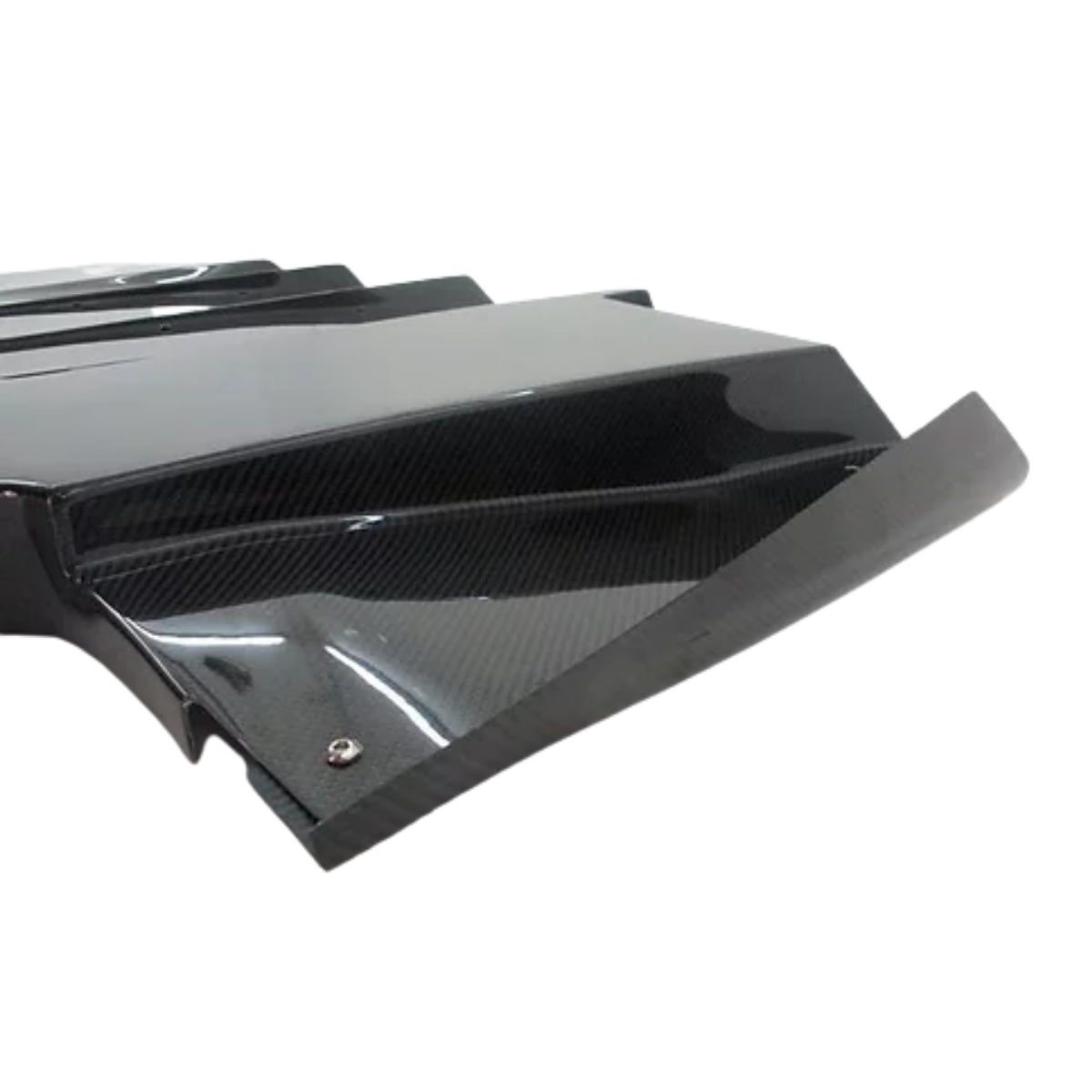 JDMuscle Tanso Carbon Fiber VS Style Rear Diffuser - 2011-2014 WRX/STI Sedan GVB