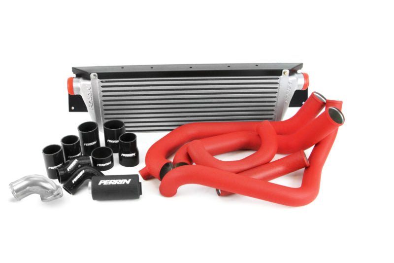 Perrin Front Mount Intercooler w/ Boost Tube Piping Kit 2002-2007 WRX / 2004-2007 STI - P-FMIC-GD-SL-2BK/BK - Subimods.com