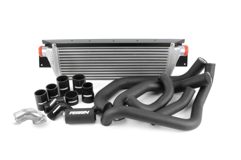 Perrin Front Mount Intercooler w/ Boost Tube Piping Kit 2002-2007 WRX / 2004-2007 STI - P-FMIC-GD-SL-2BK/BK - Subimods.com
