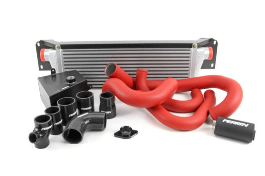 Perrin Front Mount Intercooler w/ Boost Tube Piping Kit 2015-2021 WRX - P-FMIC-15WRX-1SL-2BK/BK - Subimods.com