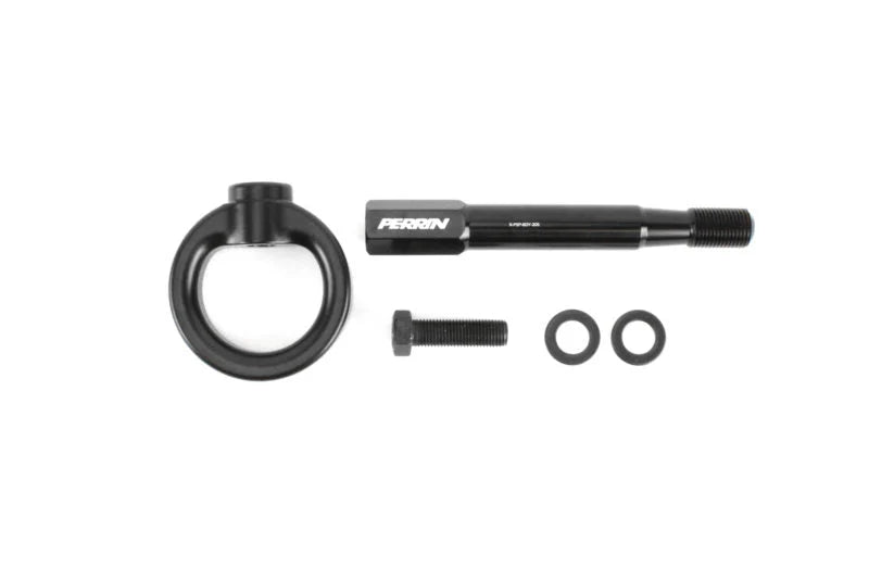 PERRIN 18-21 WRX/STI / 13-20 BRZ / 17-20 Toyota 86 Front Tow Hook Kit - Flat Black