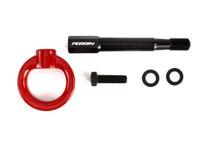 PERRIN 18-21 WRX/STI / 13-20 BRZ / 17-20 Toyota 86 Front Tow Hook Kit - Red
