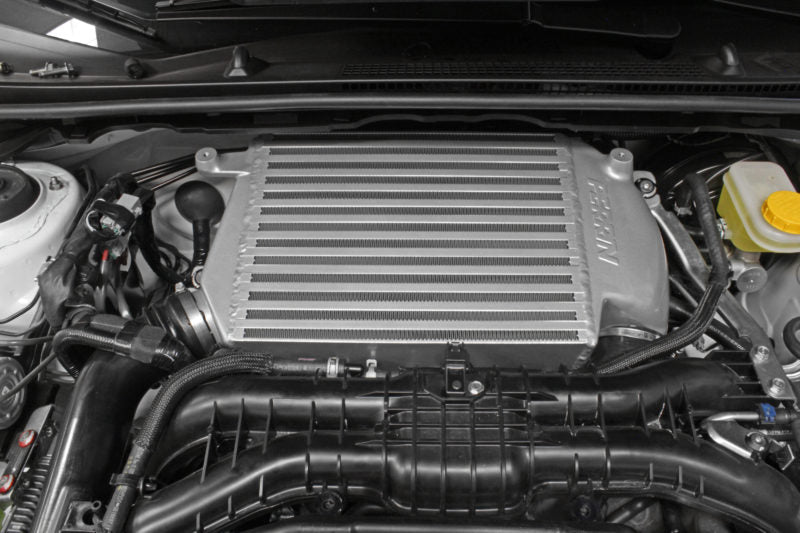 Perrin Top Mount Intercooler Silver 2015-2021 WRX - PSP-ITR-325SL - Subimods.com