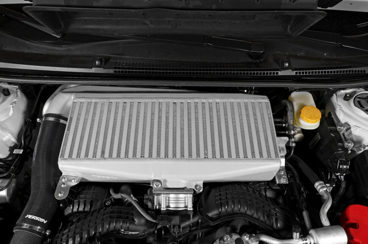 Perrin Top Mount Intercooler Silver 2022-2024 WRX - PSP-ITR-330SL - Subimods.com
