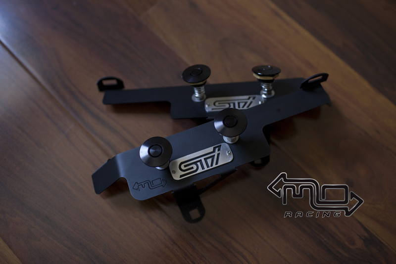 Move Over Racing Subaru STI Front Bumper Quick Release Kit – Anodized Black/Blue/Red