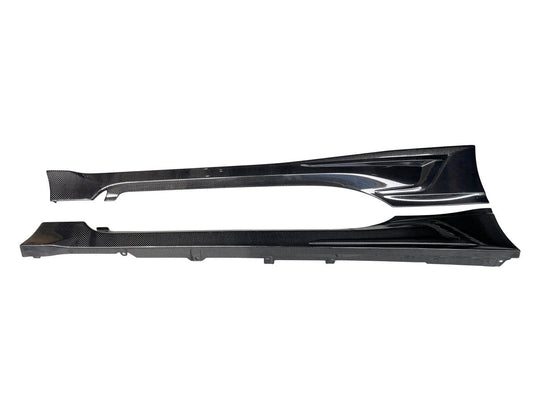JDMuscle [22+ BRZ/GR86] TR Style Carbon Fiber Side Skirt Add-on Lip