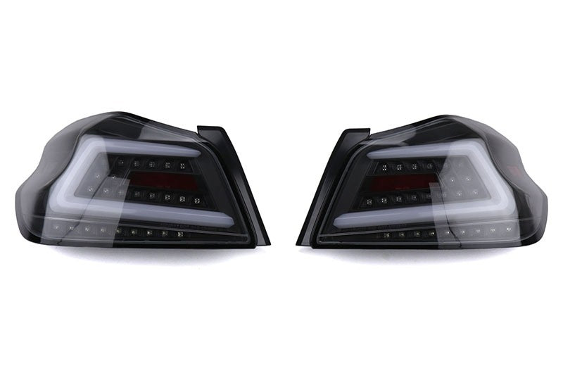 Spec-D Sequential Tail Lights Black Housing w/ Clear Lens 2015-2021 WRX / 2015-2021 STI