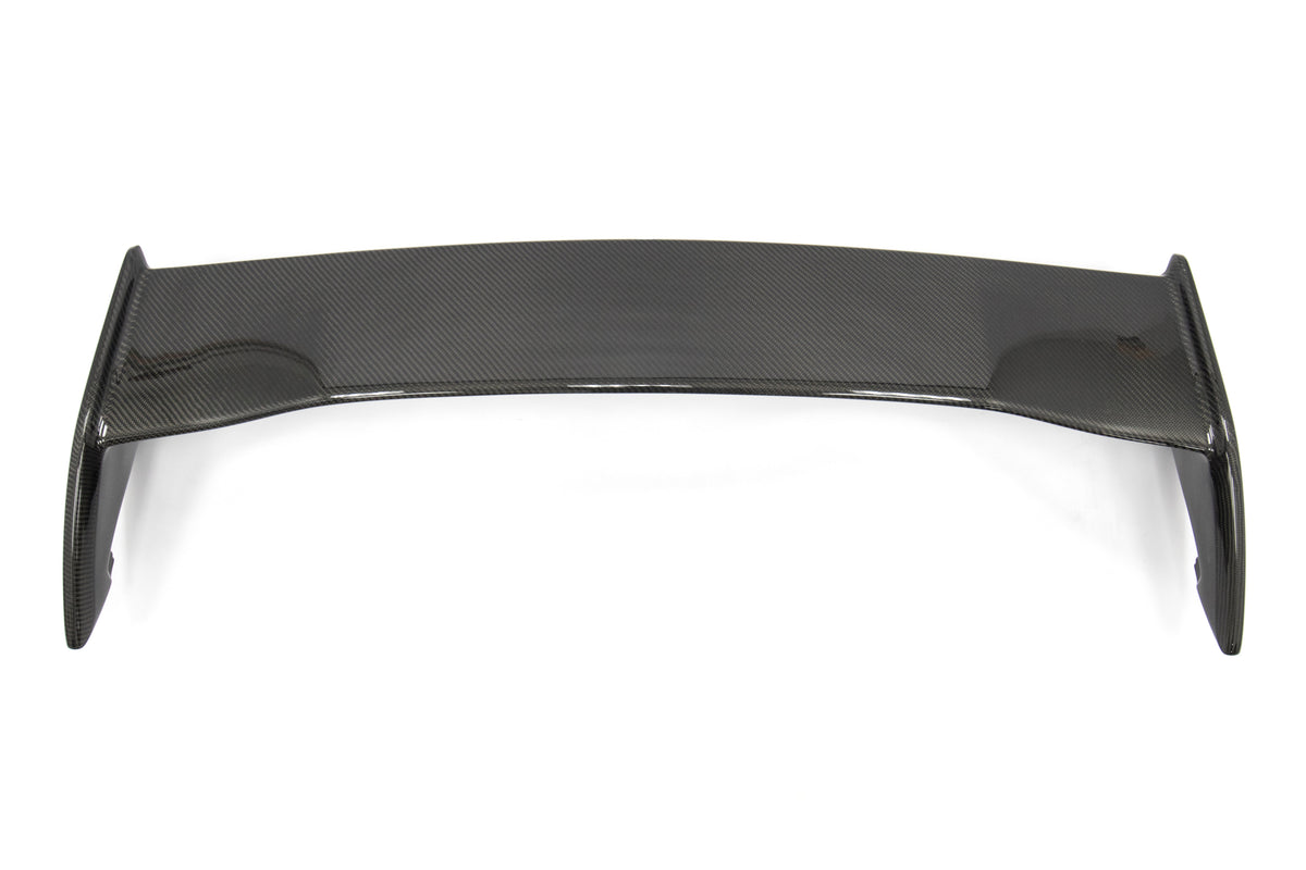 OLM Silverline Carbon Fiber OEM S Style Spoiler with Black Bases - 2015+ WRX / 2015+ STI