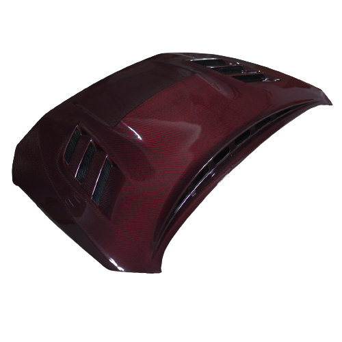 JDMuscle 15-21 WRX/STI Tanso Carbon Fiber Hood V2 w/ heat extract