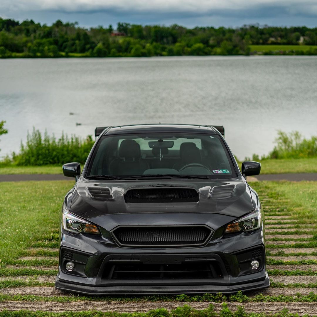 JDMuscle 15-21 WRX/STI Tanso Carbon Fiber Hood V2 w/ heat extract