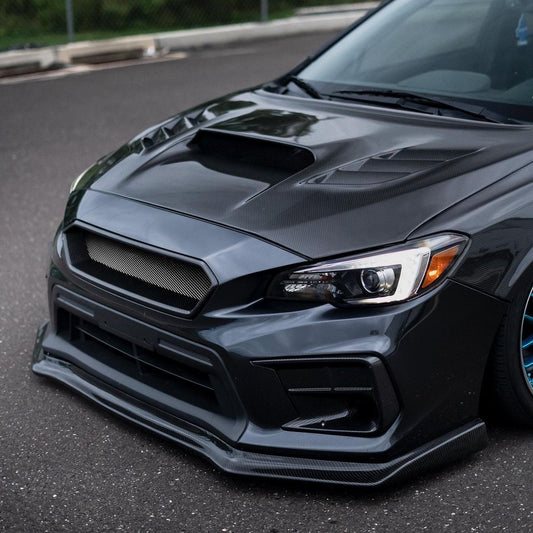 JDMuscle 15-21 WRX/STI Tanso Carbon Fiber Hood V2 w/ heat extract