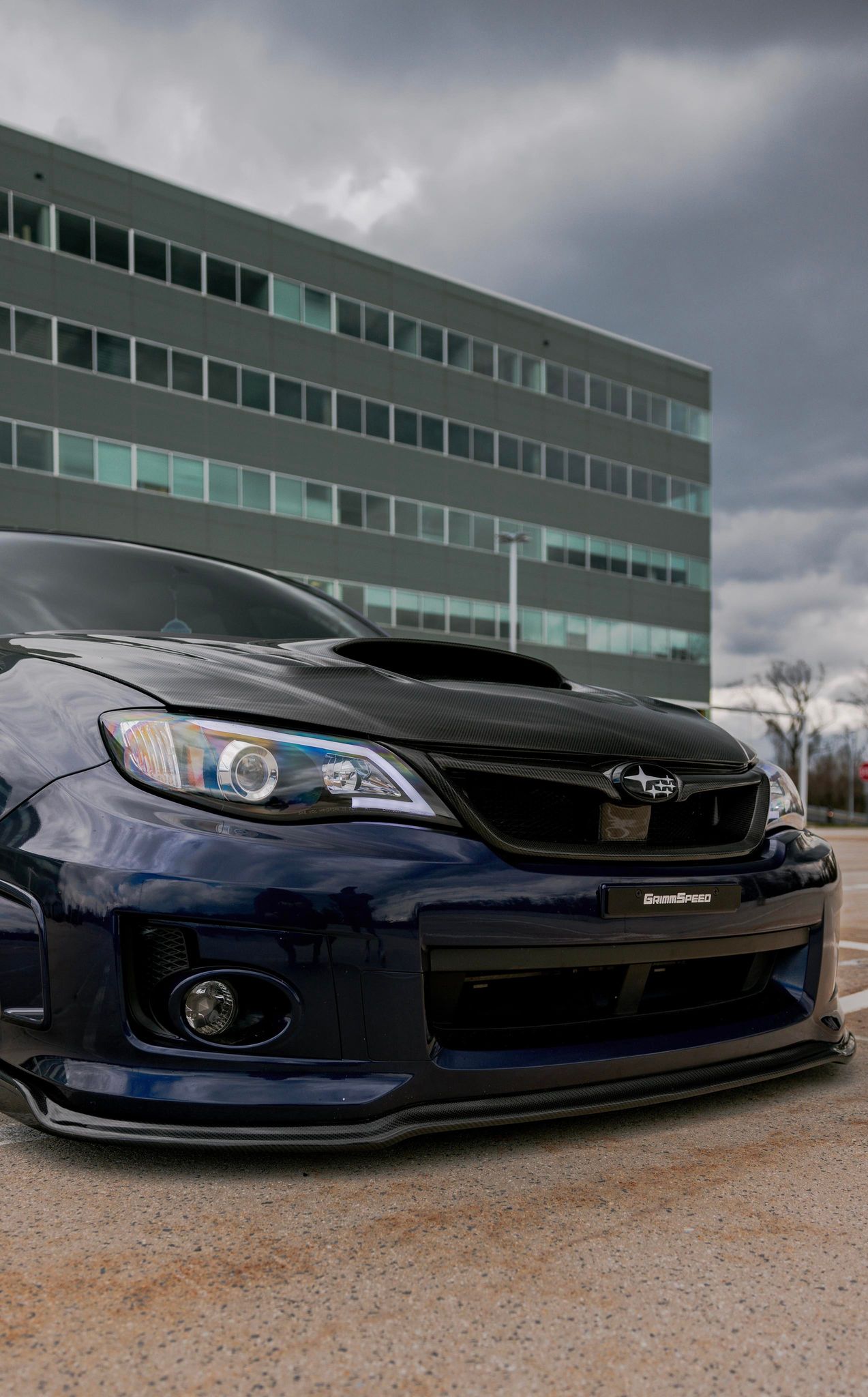 JDMuscle 08-14 WRX/STI Carbon Fiber Hood V3 w/ Heat Extract