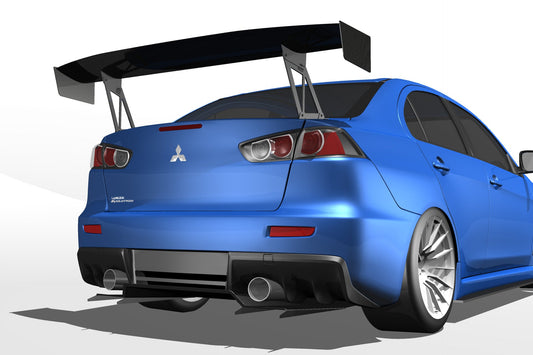 [Preorder] EPSILON+ Diffuser V1+ – Mitsubishi Evo X (CZ4A, 2007-2016)