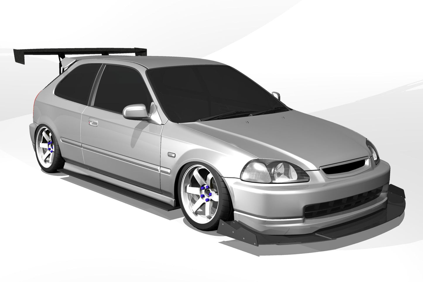 EPSILON+ GT Wing – Honda Civic Hatchback (EK9, 1997-2000)