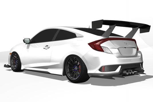 EPSILON+ Diffuser V1C+ – Honda Civic Si Coupe (FC3, 2017-2021)