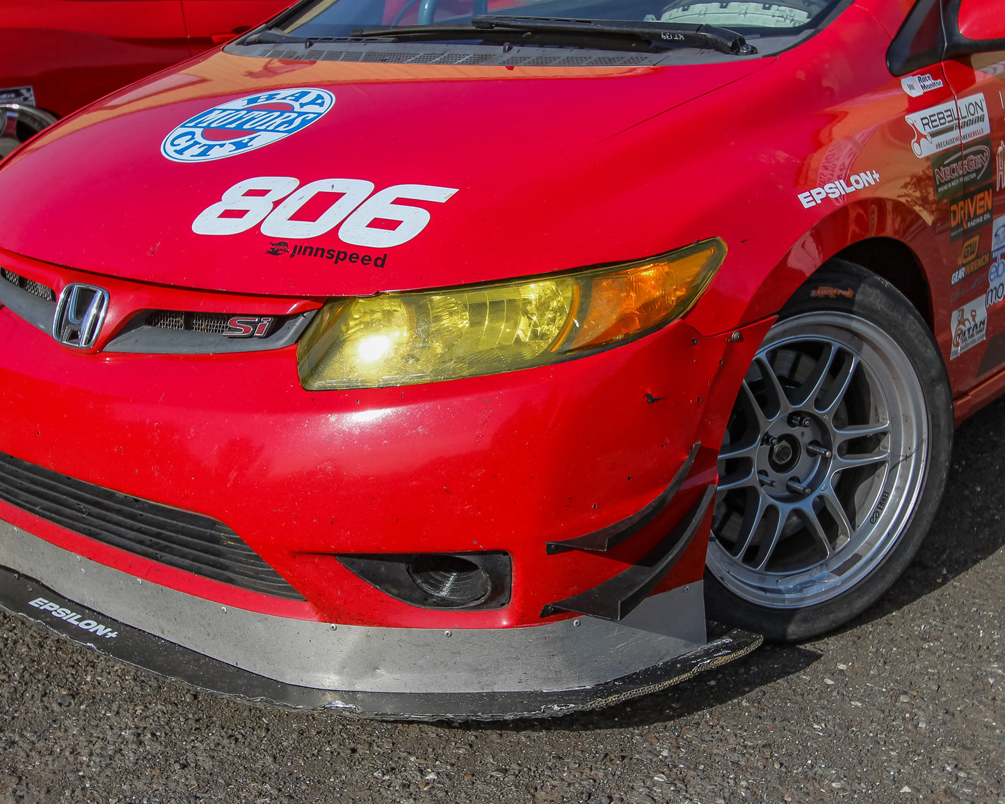 EPSILON+ Bumper Canards - Honda Civic Coupe Gen8 (FG, 06-10)