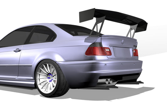 [Preorder] EPSILON+ Diffuser V1+ – BMW 3 Series/M3 Coupe (E46, 2000-2006)