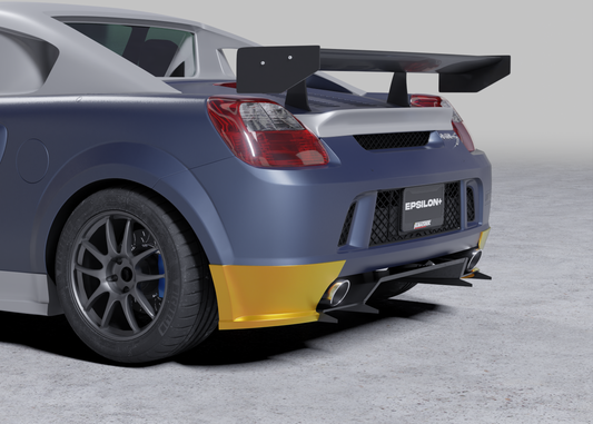 EPSILON+ Rear Bumper Spats – Toyota MR2 Spyder (ZZW30, 2000-2005)